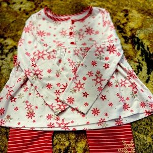 American Girl Bitty Baby Snowflake Pajamas